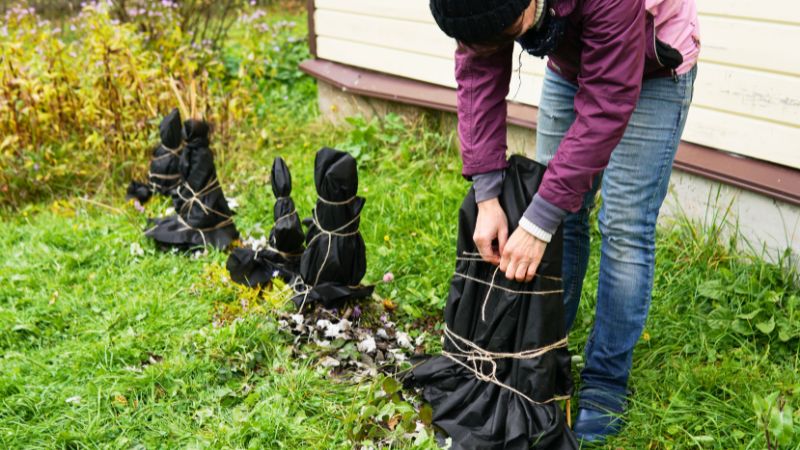 garten winterfest machen